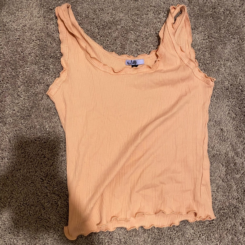 L pink tee